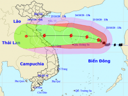 Bão số 8 giật cấp 14, hướng vào vùng biển Nghệ An - Quảng Trị