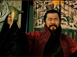 Hình ảnh nhân vật Tào Tháo trên phim.